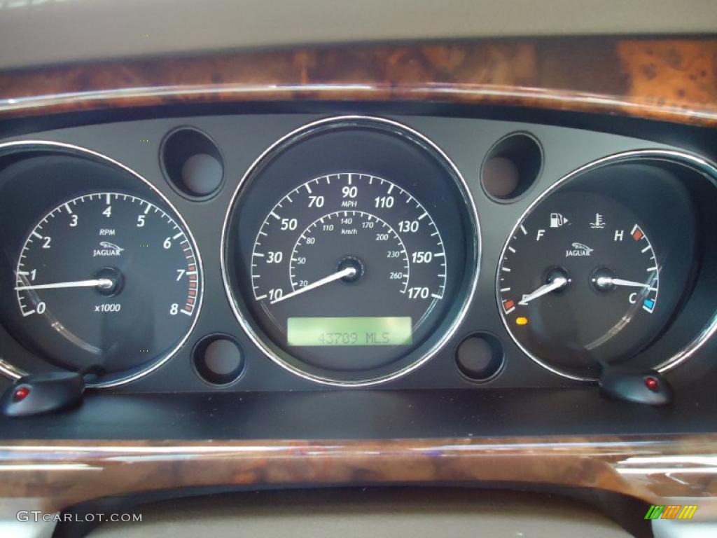 2005 Jaguar XJ Vanden Plas Gauges Photo #38721079