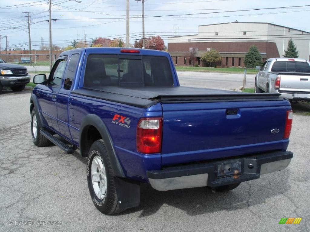 2004 Ranger FX4 SuperCab 4x4 - Sonic Blue Metallic / Medium Dark Flint photo #5