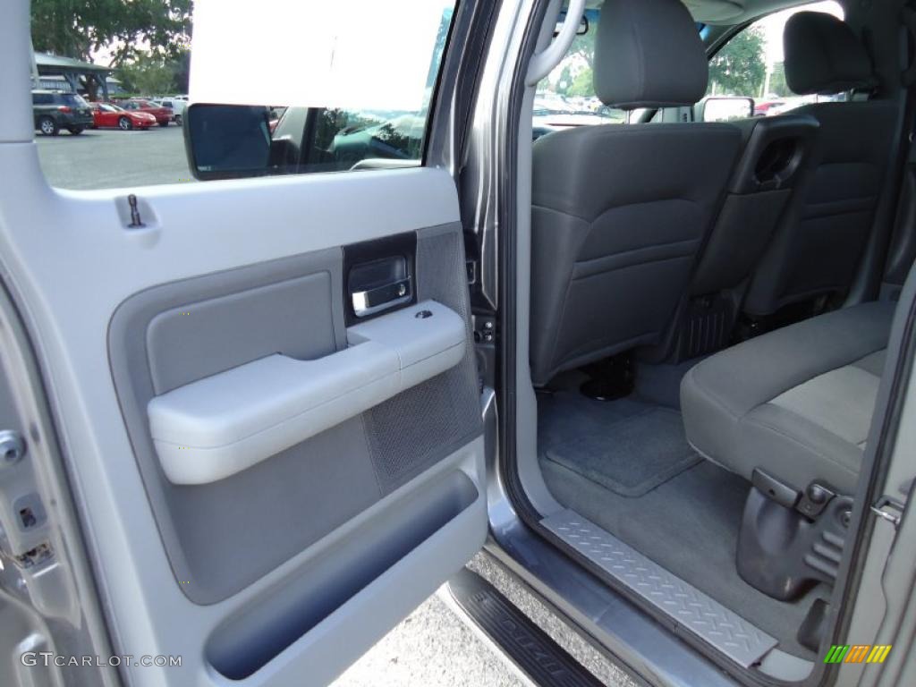 2005 F150 XLT SuperCrew 4x4 - Dark Shadow Grey Metallic / Medium Flint Grey photo #7