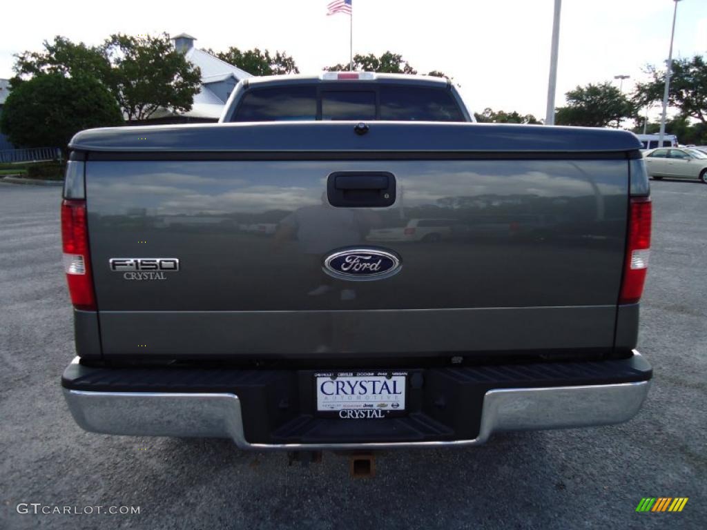 2005 F150 XLT SuperCrew 4x4 - Dark Shadow Grey Metallic / Medium Flint Grey photo #10