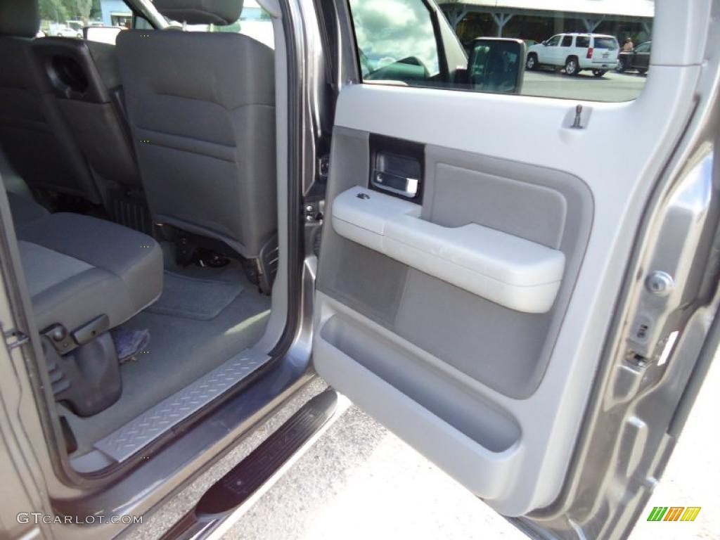 2005 F150 XLT SuperCrew 4x4 - Dark Shadow Grey Metallic / Medium Flint Grey photo #15