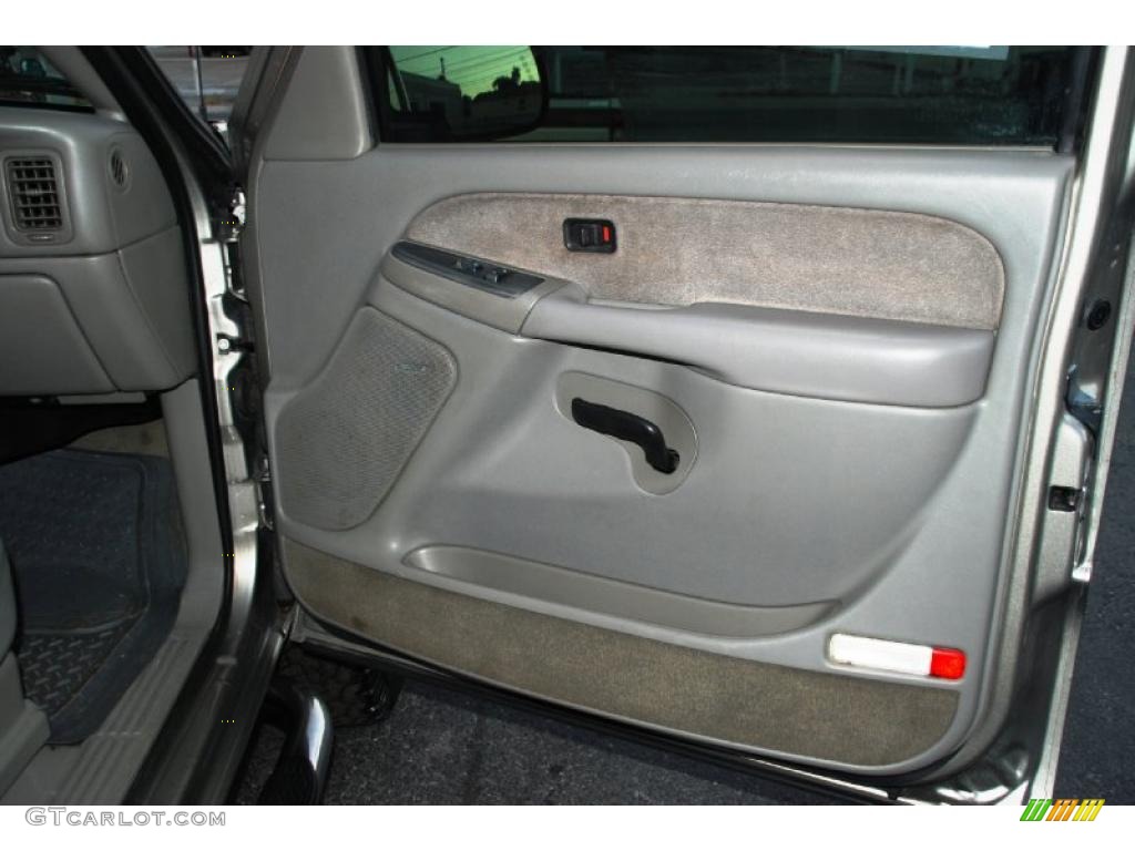 2003 Chevrolet Silverado 2500HD LS Extended Cab 4x4 Tan Door Panel Photo #38722471
