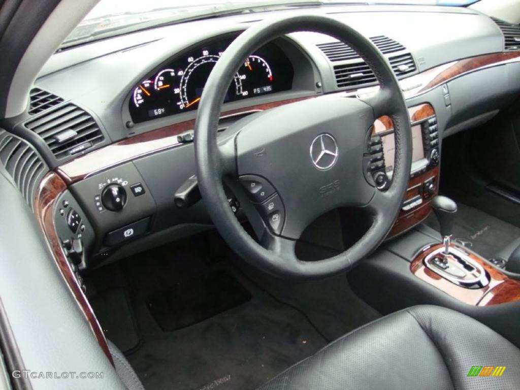 2005 Mercedes-Benz S 500 4Matic Sedan Charcoal Dashboard Photo #38722683