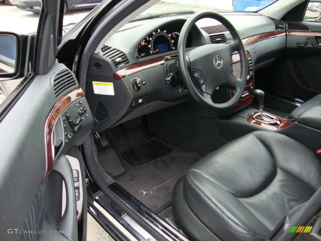 Charcoal Interior 2005 Mercedes-Benz S 500 4Matic Sedan Photo #38722703