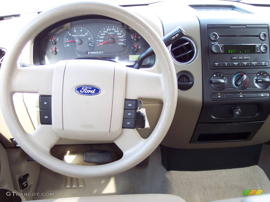 2005 F150 XLT SuperCrew - Oxford White / Tan photo #23