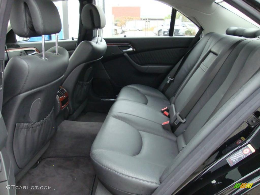 Charcoal Interior 2005 Mercedes-Benz S 500 4Matic Sedan Photo #38722943