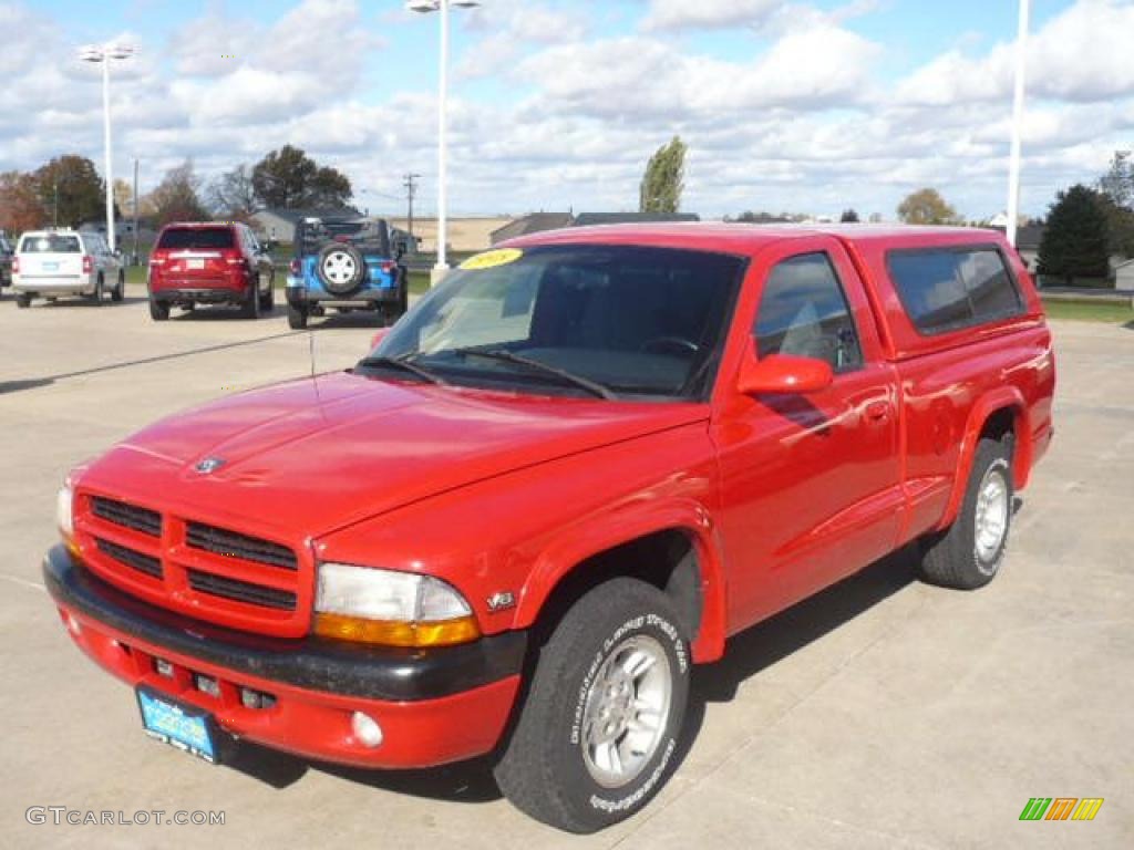 1998 Dakota Regular Cab - Flame Red / Agate photo #1