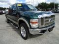 2008 Forest Green Metallic Ford F250 Super Duty Lariat Crew Cab 4x4  photo #14