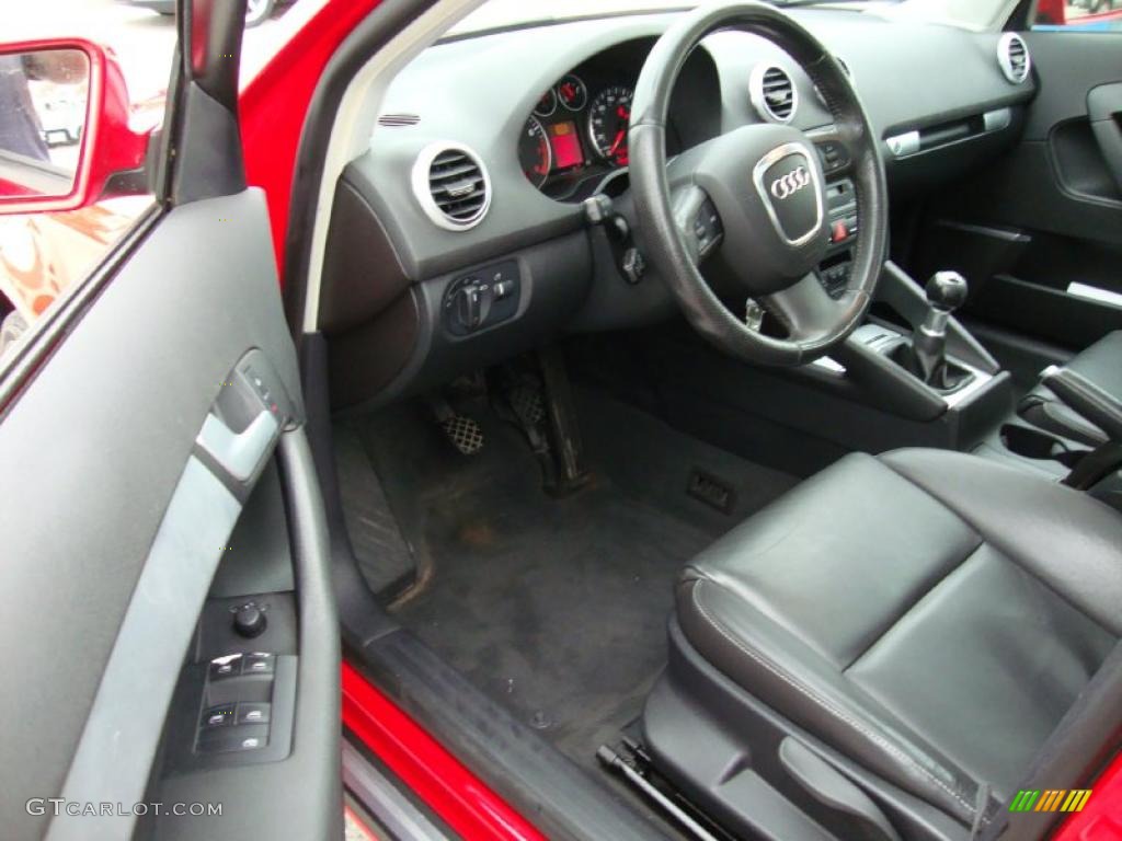 Black Interior 2006 Audi A3 2.0T Photo #38724419
