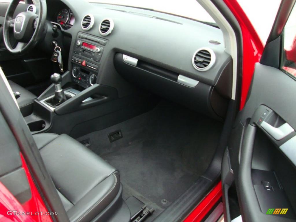 Black Interior 2006 Audi A3 2.0T Photo #38724511
