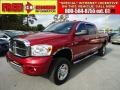 Inferno Red Crystal Pearl 2008 Dodge Ram 2500 Laramie Mega Cab 4x4