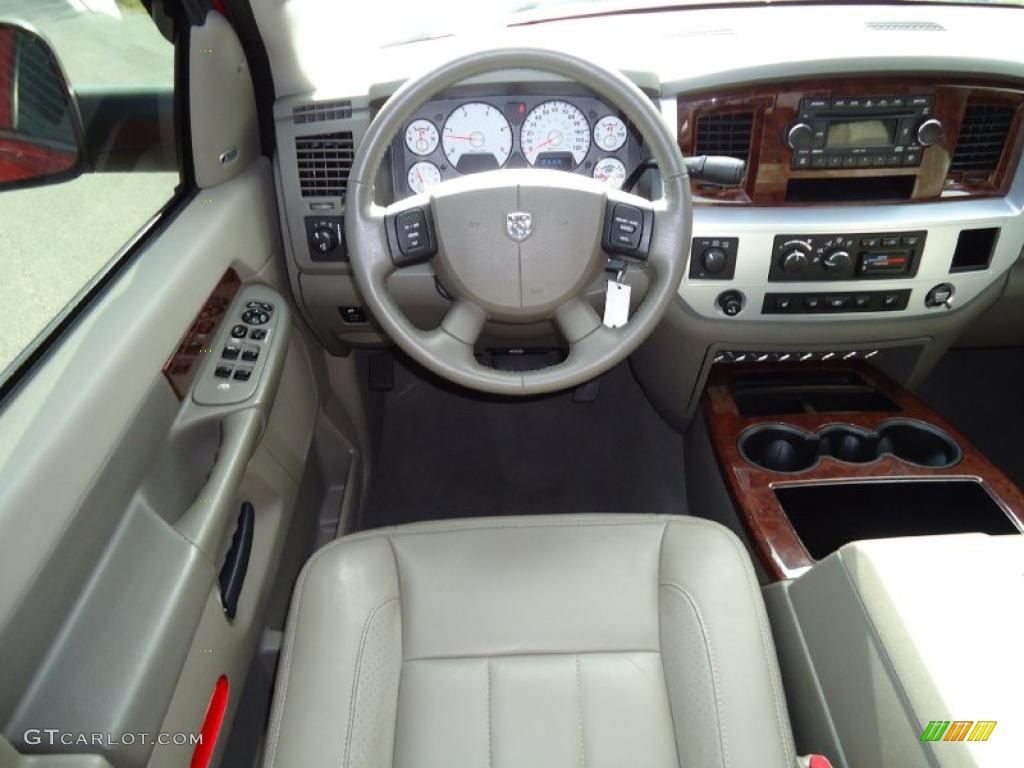 2008 Dodge Ram 2500 Laramie Mega Cab 4x4 Medium Slate Gray Dashboard Photo #38725975