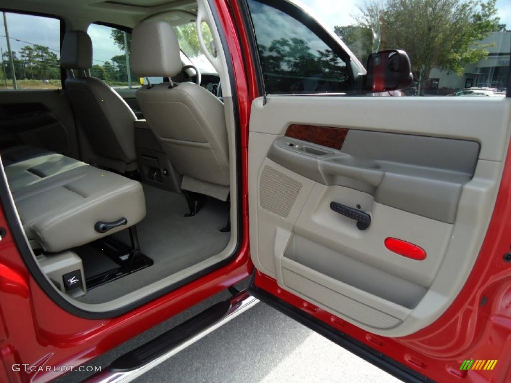 2008 Dodge Ram 2500 Laramie Mega Cab 4x4 Medium Slate Gray Door Panel Photo #38726075