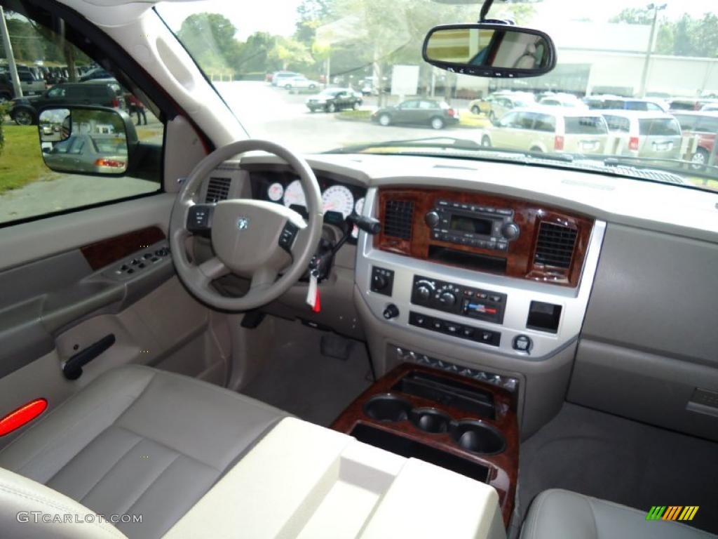 2008 Dodge Ram 2500 Laramie Mega Cab 4x4 Medium Slate Gray Dashboard Photo #38726103
