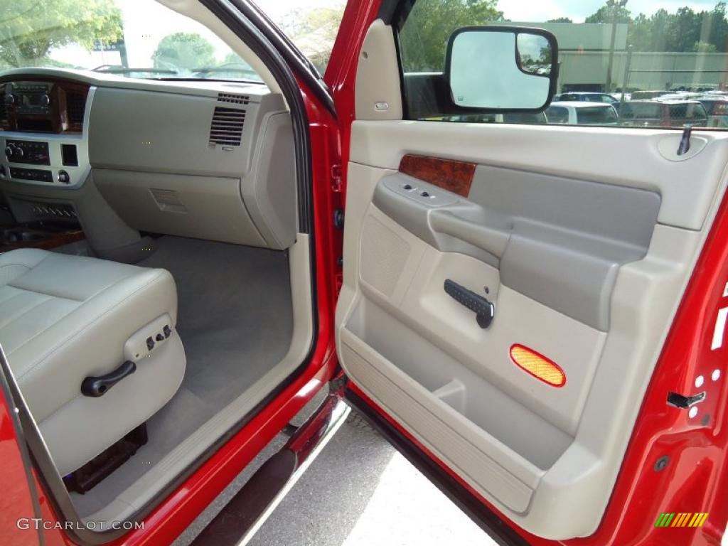 2008 Dodge Ram 2500 Laramie Mega Cab 4x4 Medium Slate Gray Door Panel Photo #38726119