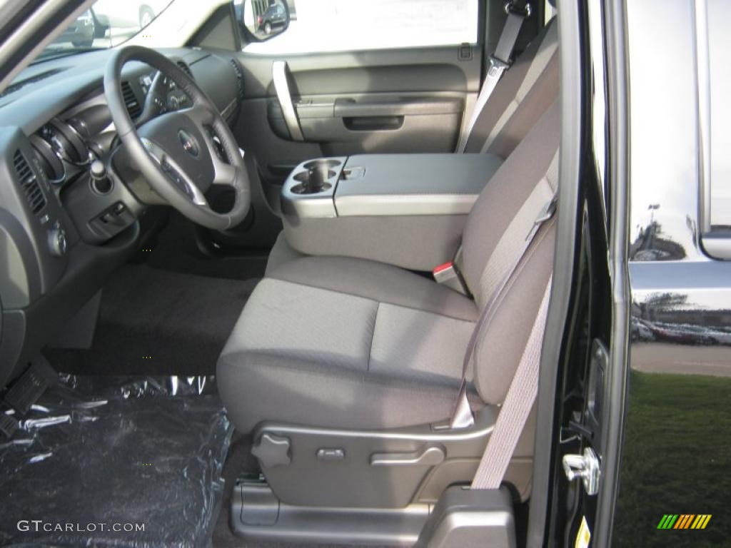 Ebony Interior 2011 GMC Sierra 1500 SLE Extended Cab Photo #38726535