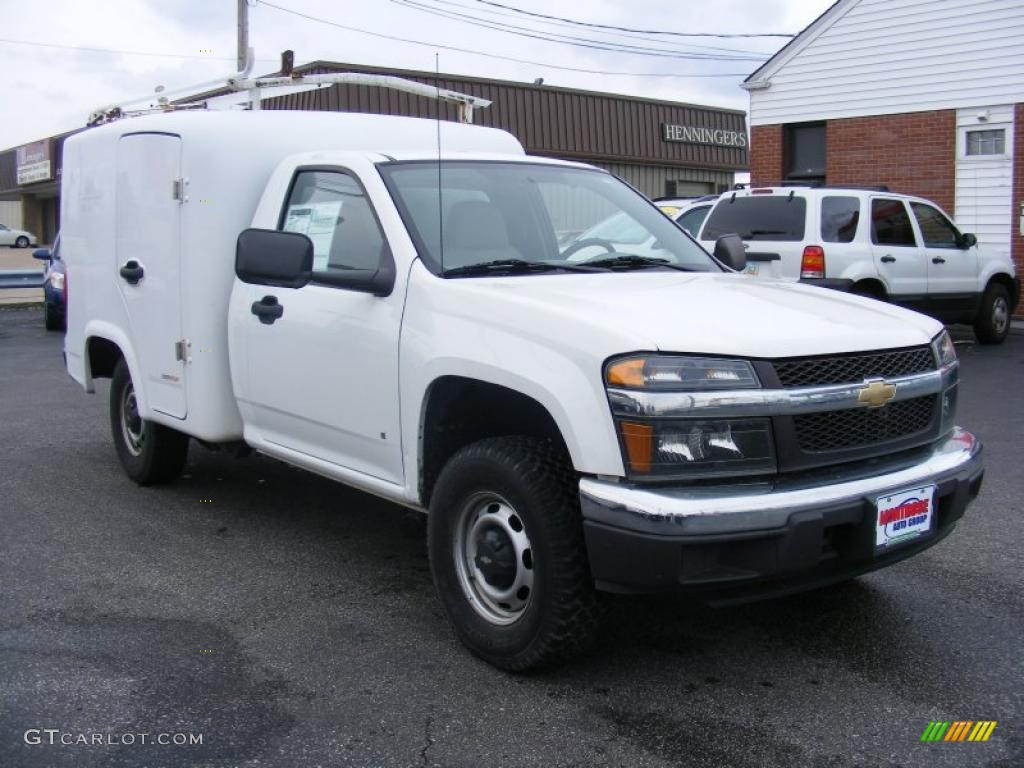 Summit White 2008 Chevrolet Colorado Work Truck Regular Cab Chassis Exterior Photo #38726699