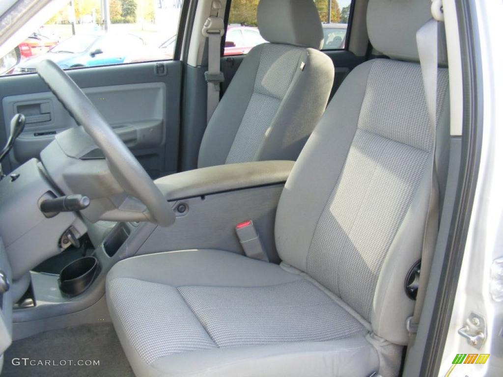 Medium Slate Gray Interior 2007 Dodge Dakota SLT Quad Cab Photo #38727675