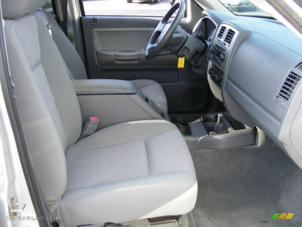 Medium Slate Gray Interior 2007 Dodge Dakota SLT Quad Cab Photo #38727755