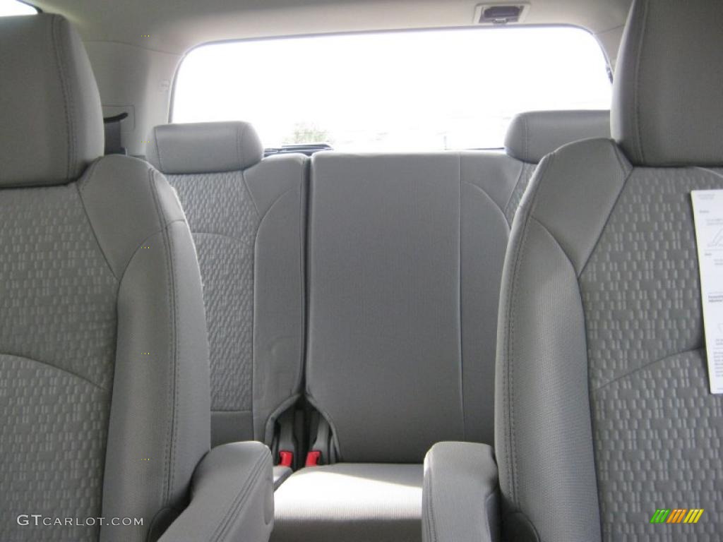 Light Titanium Interior 2011 GMC Acadia SLE Photo #38728255
