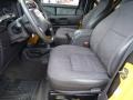 Agate Black 2002 Jeep Wrangler X 4x4 Interior Color