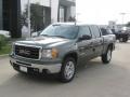 2011 Gray Green Metallic GMC Sierra 1500 SLE Crew Cab  photo #1