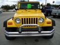 2002 Solar Yellow Jeep Wrangler X 4x4  photo #15