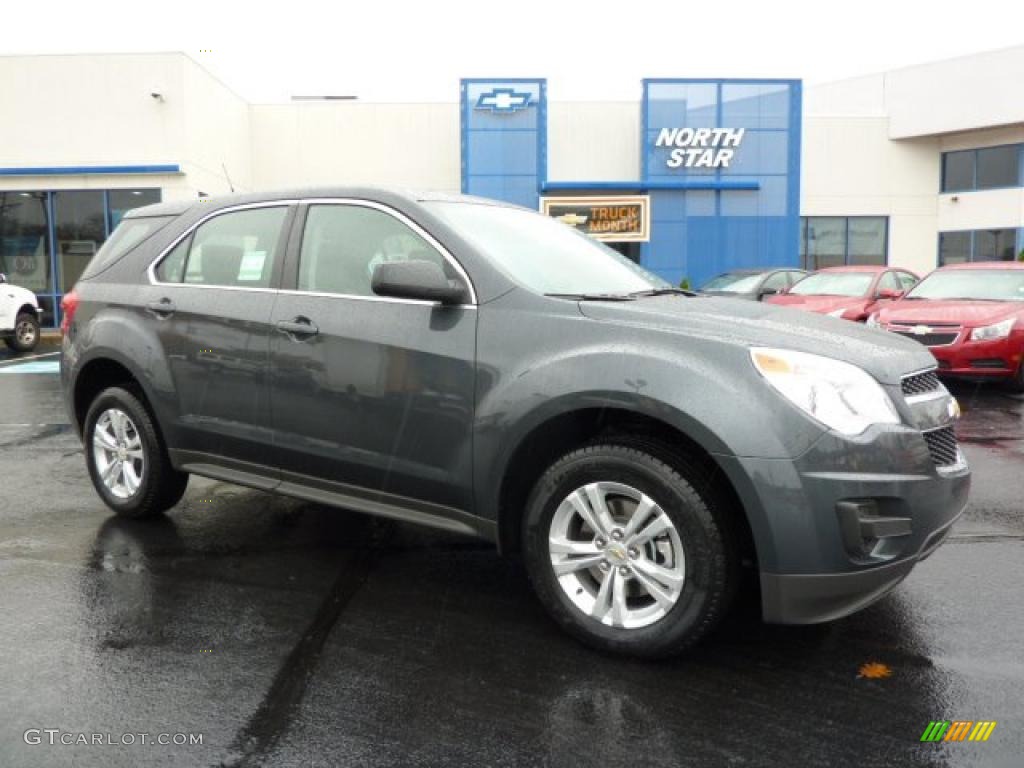 2011 Equinox LS AWD - Cyber Gray Metallic / Light Titanium/Jet Black photo #1