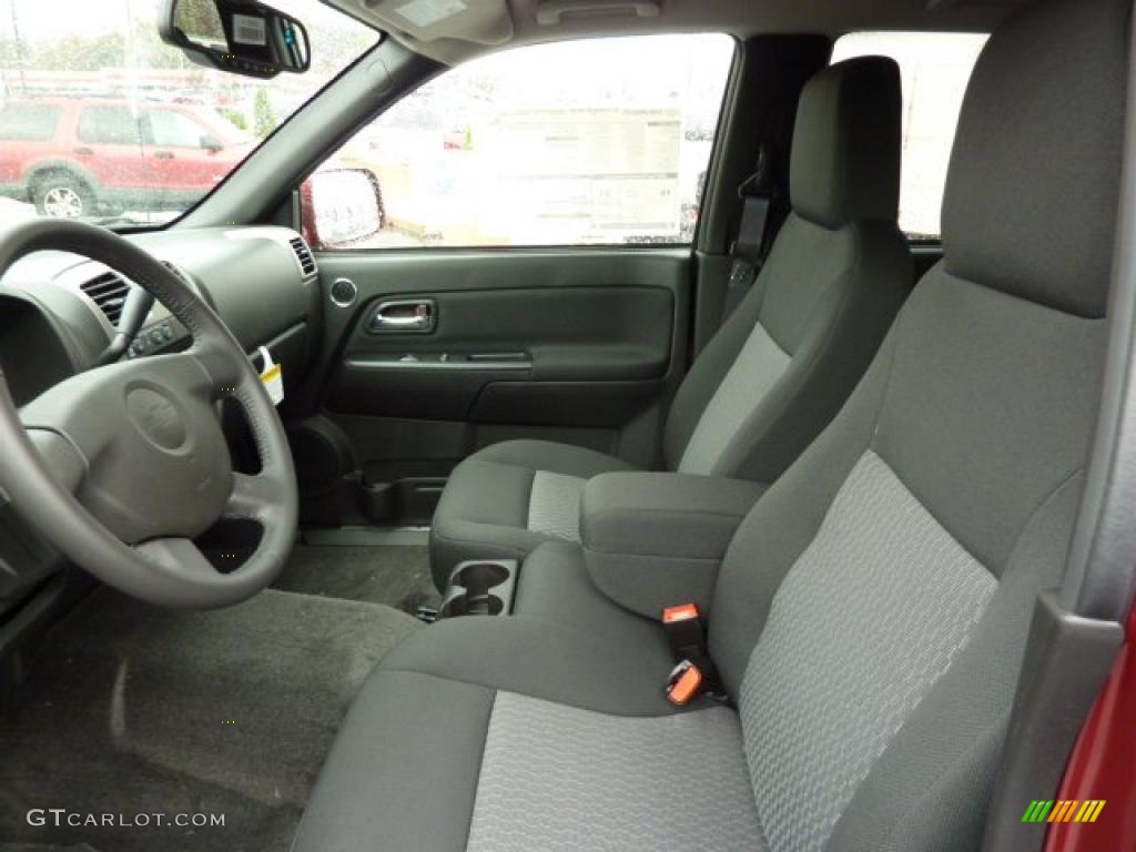 Ebony Interior 2011 Chevrolet Colorado LT Crew Cab 4x4 Photo #38729651