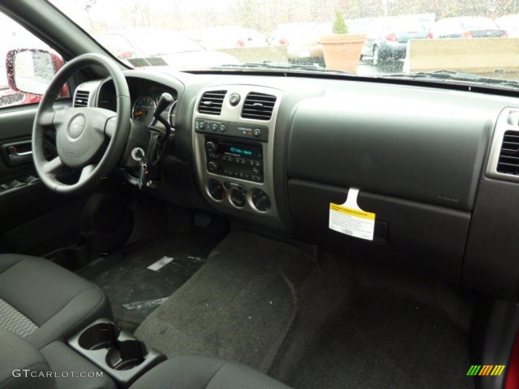 2011 Chevrolet Colorado LT Crew Cab 4x4 Ebony Dashboard Photo #38729659