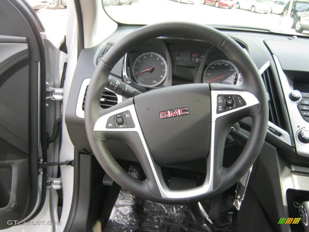 2011 GMC Terrain SLE Jet Black Steering Wheel Photo #38729855