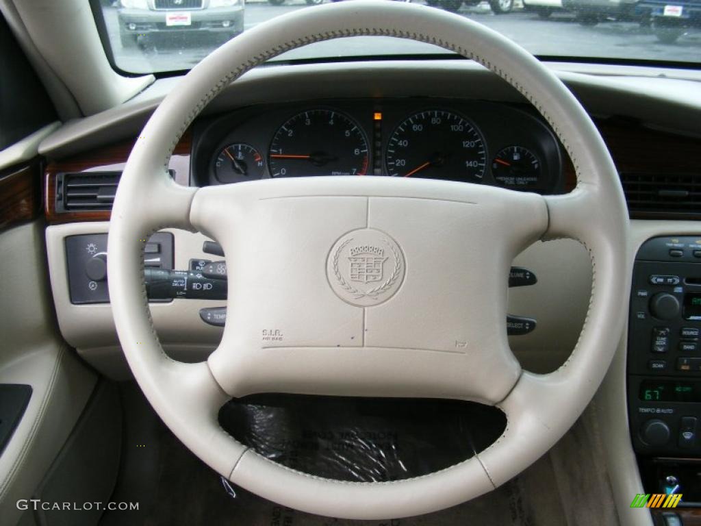 1999 Cadillac Eldorado Touring Coupe Neutral Shale Steering Wheel Photo #38730339