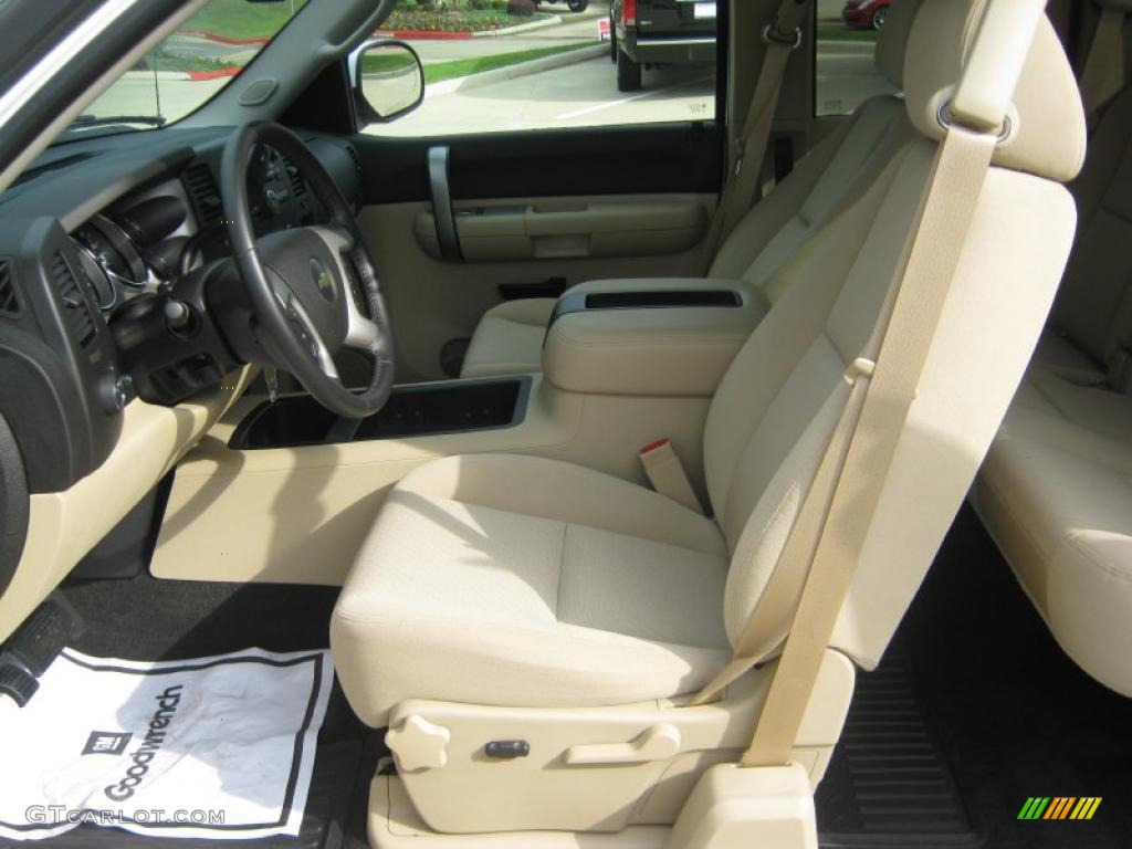 Light Cashmere/Ebony Accents Interior 2008 Chevrolet Silverado 1500 LT Extended Cab Photo #38730775