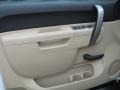 2010 Chevrolet Silverado 1500 Light Cashmere/Ebony Interior Door Panel Photo