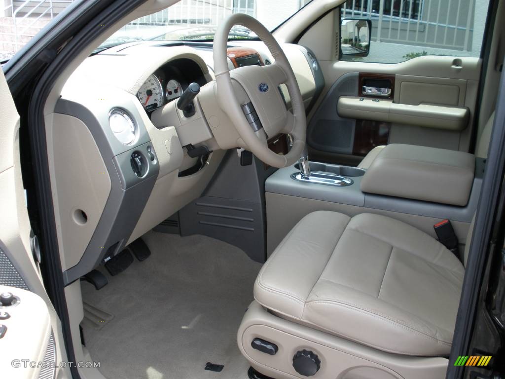 2006 F150 Lariat SuperCrew 4x4 - Black / Tan photo #12