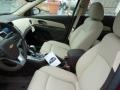 Cocoa/Light Neutral Leather 2011 Chevrolet Cruze LT Interior Color
