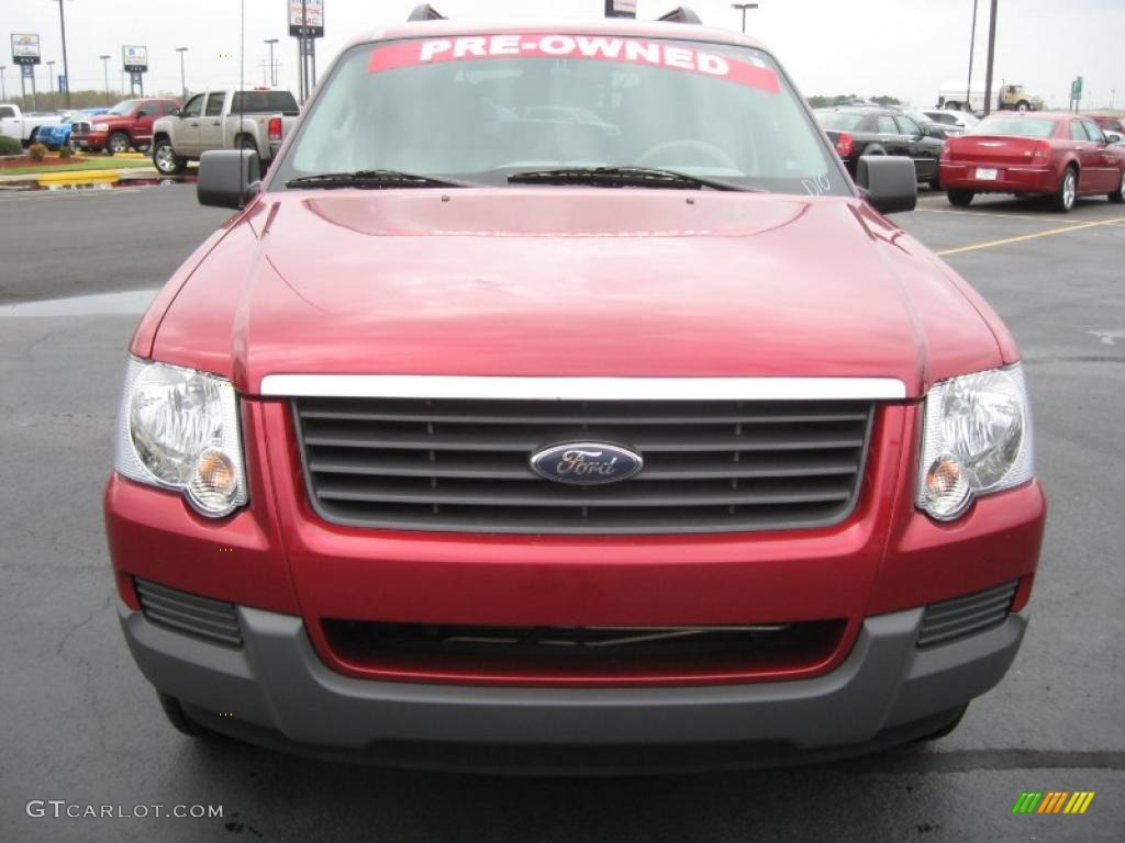 2006 Explorer XLS - Redfire Metallic / Stone photo #2