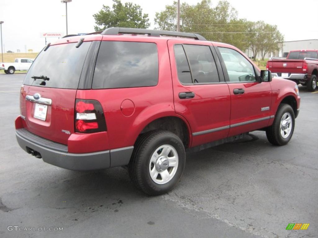 2006 Explorer XLS - Redfire Metallic / Stone photo #4