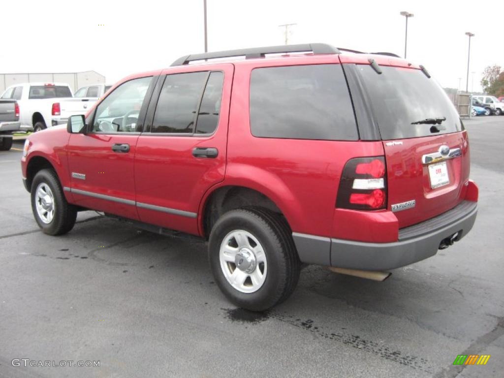 2006 Explorer XLS - Redfire Metallic / Stone photo #6