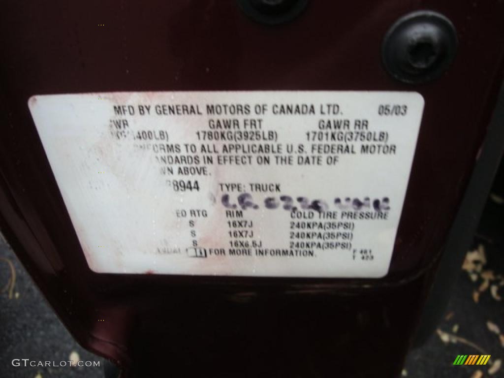 2003 Silverado 1500 Z71 Extended Cab 4x4 - Dark Carmine Red Metallic / Dark Charcoal photo #14