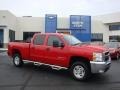 2009 Victory Red Chevrolet Silverado 2500HD LT Crew Cab 4x4  photo #1