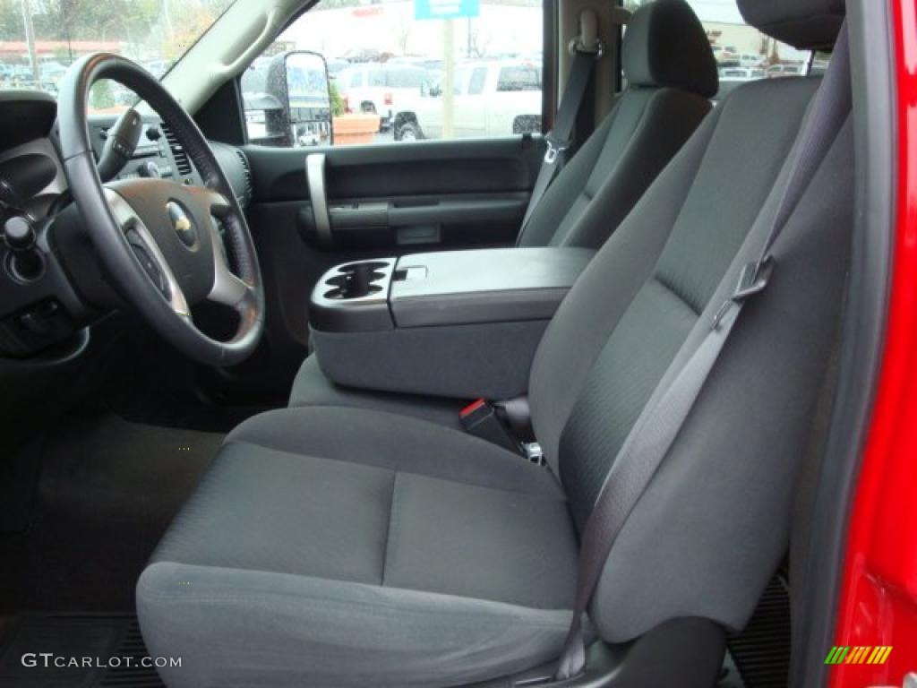 Ebony Interior 2009 Chevrolet Silverado 2500HD LT Crew Cab 4x4 Photo #38733228