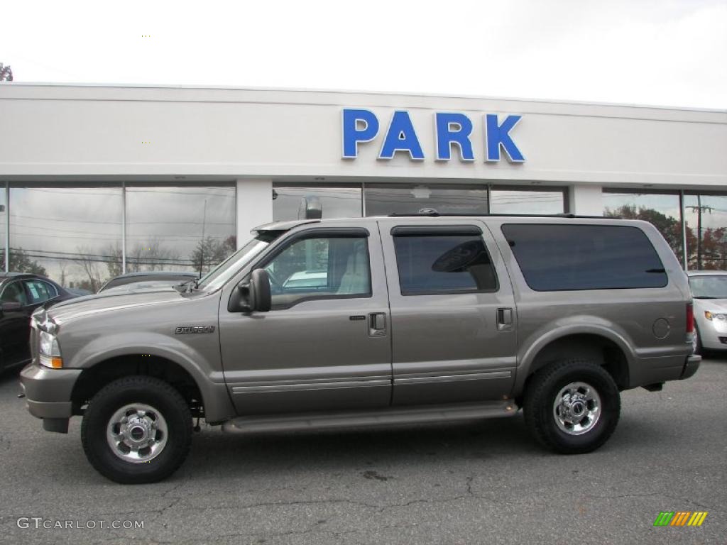 2003 Excursion Limited 4x4 - Mineral Grey Metallic / Medium Parchment photo #28