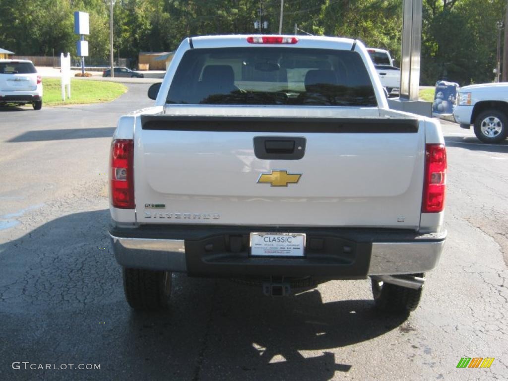 2011 Silverado 1500 LT Crew Cab 4x4 - Sheer Silver Metallic / Ebony photo #4