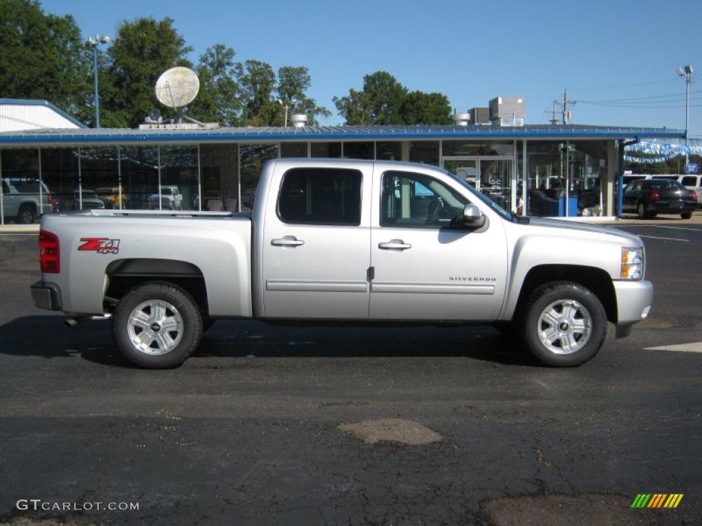 2011 Silverado 1500 LT Crew Cab 4x4 - Sheer Silver Metallic / Ebony photo #6