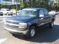 2002 Indigo Blue Metallic Chevrolet Silverado 1500 LS Extended Cab 4x4  photo #1