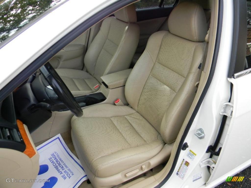 2005 TSX Sedan - Premium White Pearl / Quartz photo #16