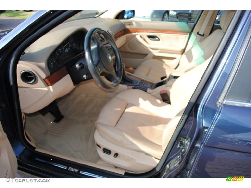 Sand Interior 2002 BMW 5 Series 525i Sedan Photo #38740028