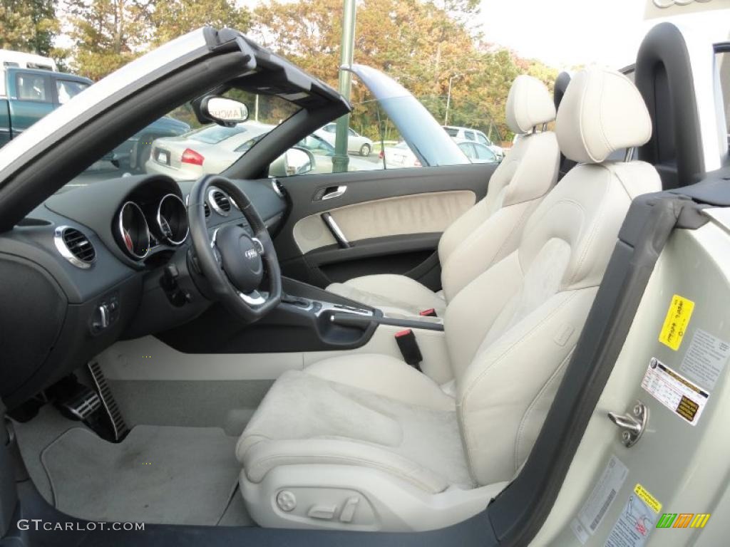 Limestone Grey Interior 2008 Audi TT 3.2 quattro Roadster Photo #38740788