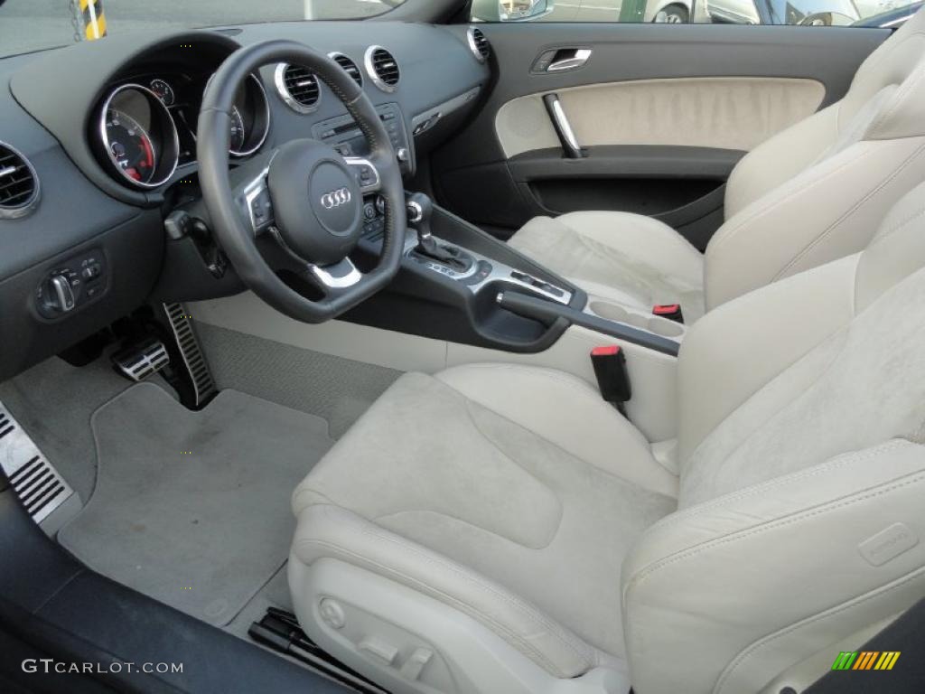 Limestone Grey Interior 2008 Audi TT 3.2 quattro Roadster Photo #38740800